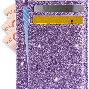 Slim RFID Wallet Leather Credit Card Holder Cash ID Pocket for Men Women